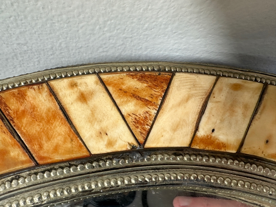 Vintage Moroccan Bone Inlay Wall Mirror 20'W X 34'H [Photo 3]