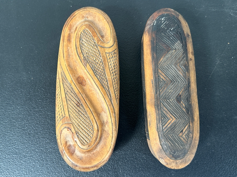 Pair Of Wooden Kuba Boxes Retails $97 [Photo 4]