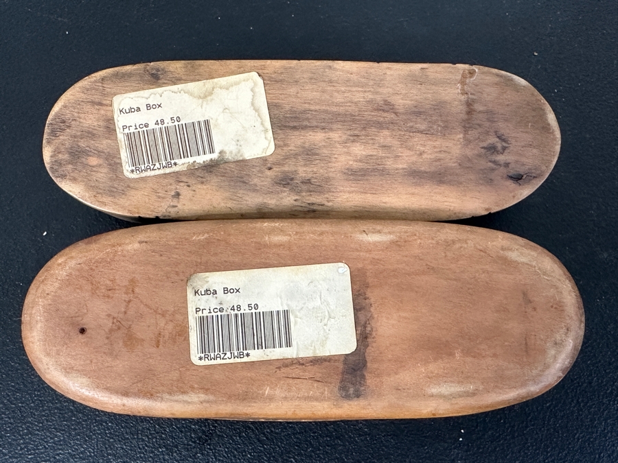 Pair Of Wooden Kuba Boxes Retails $97 [Photo 6]