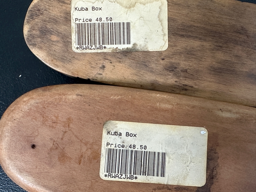 Pair Of Wooden Kuba Boxes Retails $97 [Photo 7]