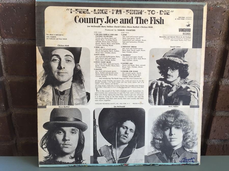 Country Joe And The Fish ‎- I-Feel-Like-I'm-Fixin'-To-Die - Vanguard ‎- VSD 79266 [Photo 2]