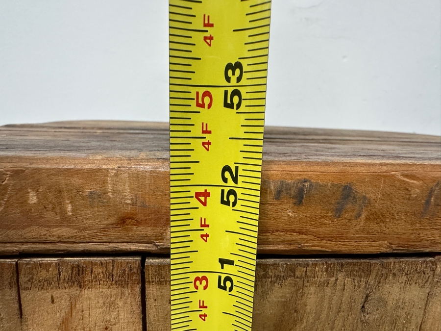 Rustic Wooden Storage Cupboard With Hand Wrought Hardware 18W X 15D X 52.5H [Photo 11]