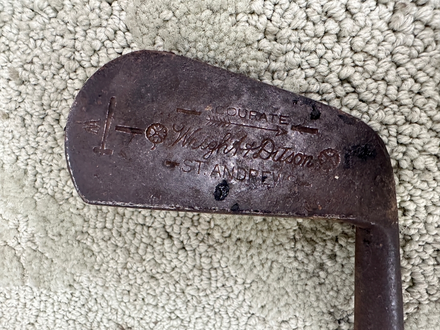 Set Of (5) Vintage Wooden Handle Golf Drivers & (4) Vintage Wooden Handle Golf Irons [Photo 11]