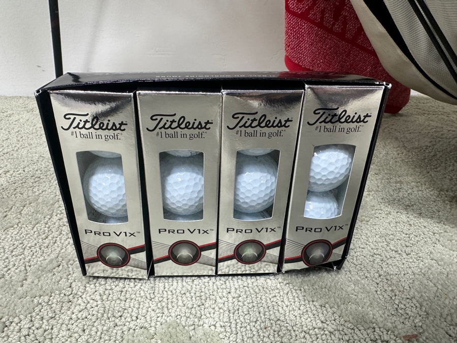 Golf Clubs Set With Titleist Driver And Irons, Odyssey Metal X D.A.R.T. Putter, TaylorMade Drivers, New Titleist Golf Balls & Callaway Golf Bag [Photo 12]