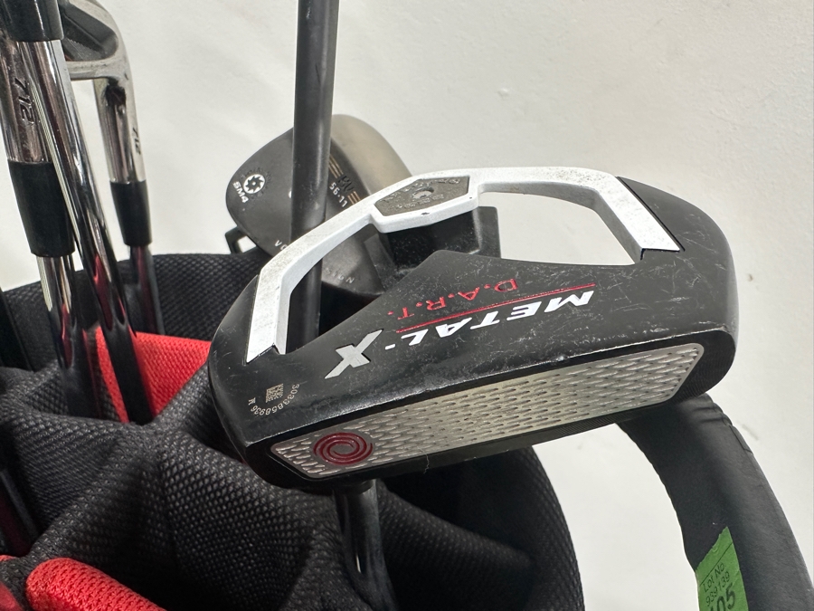 Golf Clubs Set With Titleist Driver And Irons, Odyssey Metal X D.A.R.T. Putter, TaylorMade Drivers, New Titleist Golf Balls & Callaway Golf Bag [Photo 8]