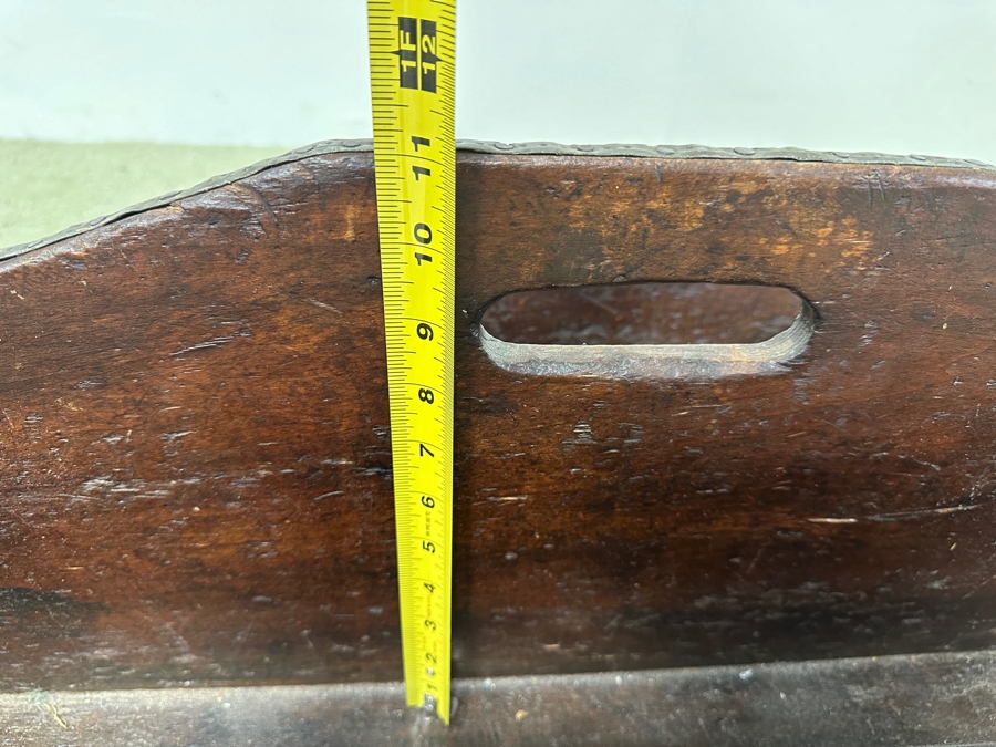 Antique Primitive Wooden Carrier Caddy Toolbox 35'W X 13'D X 11'H [Photo 9]