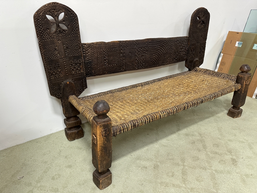 Vintage Afghani Bench 82W X 31D X 48H [Photo 14]