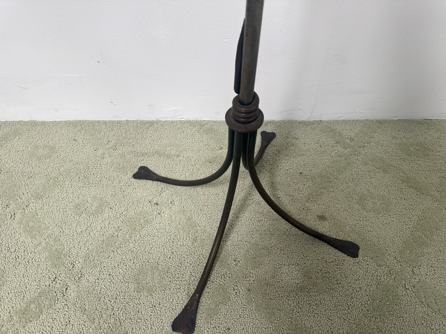 Handmade Southwestern Wrought Iron And Copper Coat Rack 70.5'H [Photo 5]