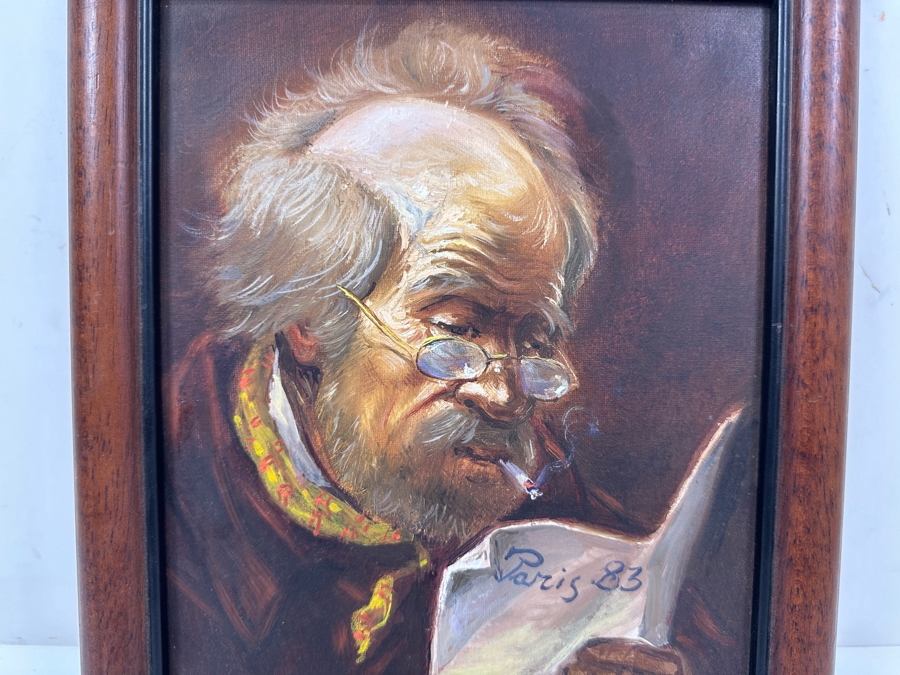 Just Added - Original Portrait Oil Painting On Canvas 7 X 9 Framed 9 X 11 [Photo 3]