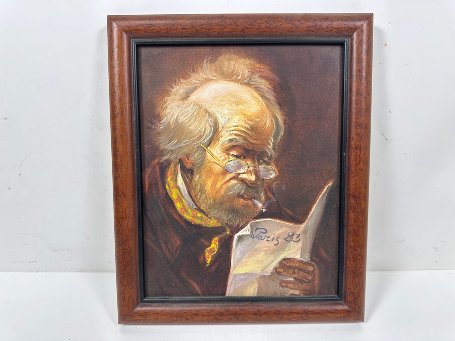 Just Added - Original Portrait Oil Painting On Canvas 7 X 9 Framed 9 X 11 [Photo 2]