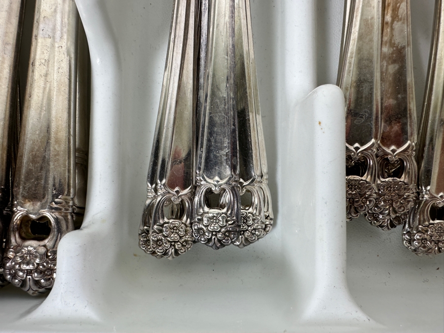 Just Added - Rogers Bros Silverplate Flatware Eternally Yours Pattern Service For 7 [Photo 3]
