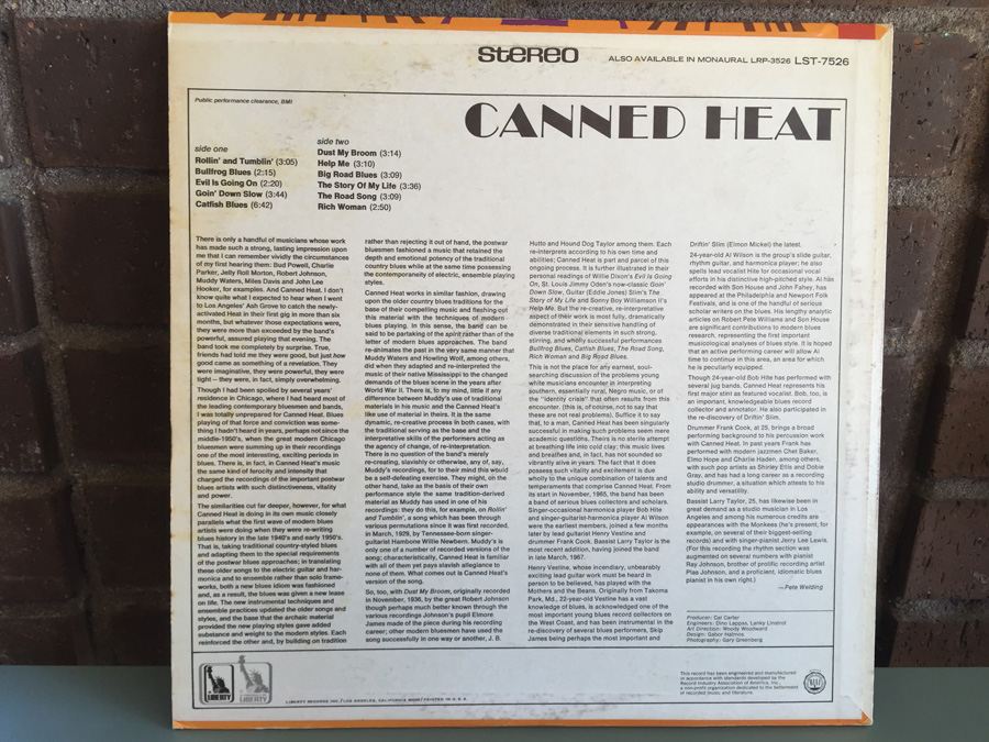 Canned Heat ‎- Canned Heat - Liberty ‎- LST-7526 [Photo 2]