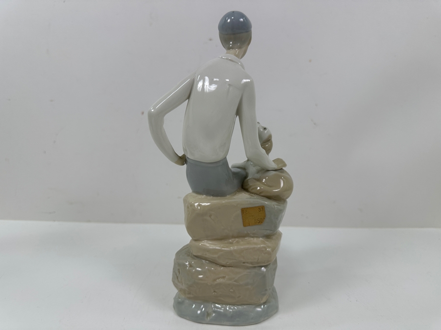 Just Added - Vintage Nao Porcelain Figurine Shepherd Boy With Dog 9.75'H [Photo 4]