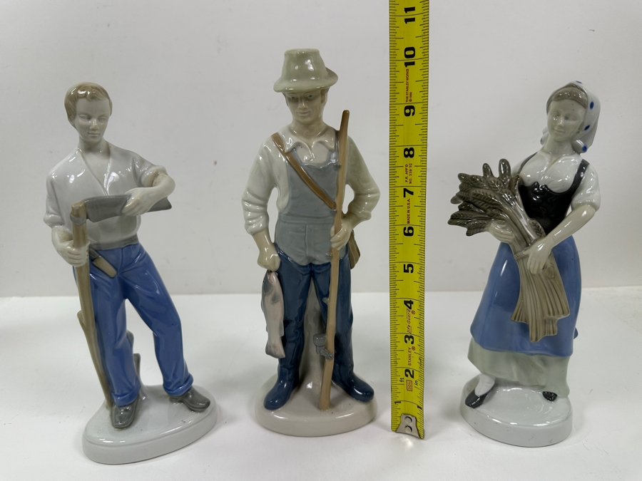 Just Added - (3) Vintage German Democratic Republic (GDR) East Germany Porcelain Figurines 10'H [Photo 12]