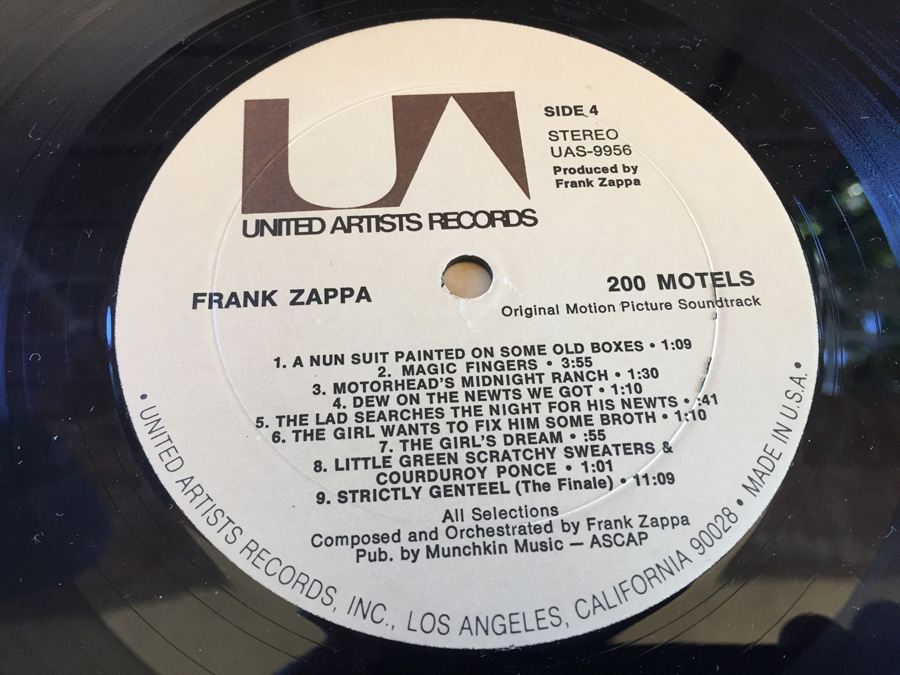 Frank Zappa ‎- 200 Motels - United Artists Records ‎- UAS 9956 [Photo 29]