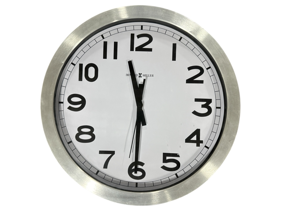 Just Added - Vintage Howard Miller Wall Clock 15.5'W