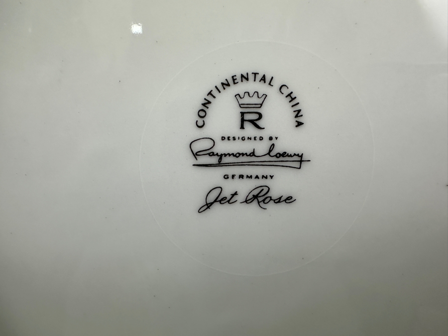 Just Added - Vintage Raymond Loewry For Continental China 'Jet Rose' China Service [Photo 12]