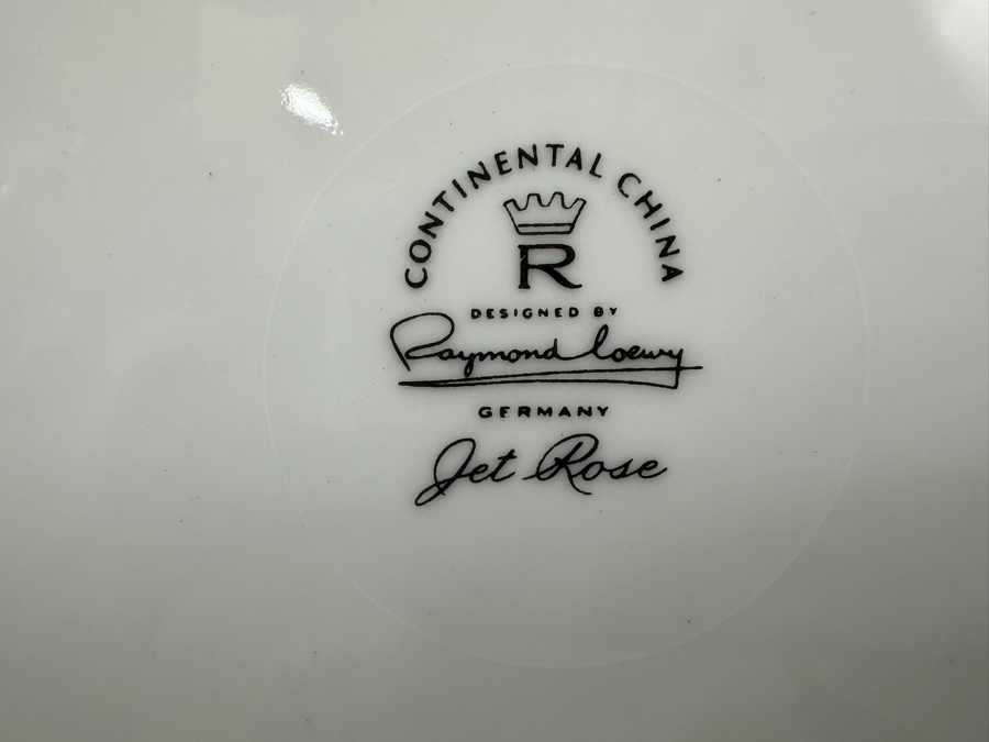 Just Added - Vintage Raymond Loewry For Continental China 'Jet Rose' China Service [Photo 13]