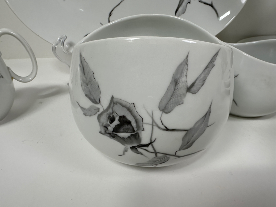 Just Added - Vintage Raymond Loewry For Continental China 'Jet Rose' China Service [Photo 8]