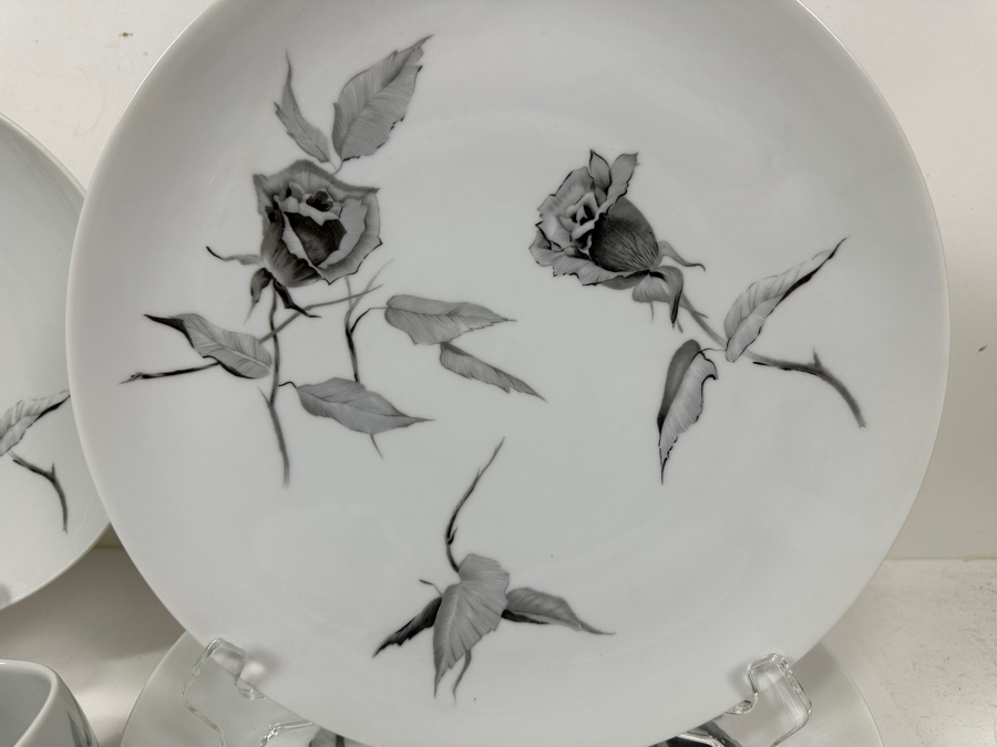 Just Added - Vintage Raymond Loewry For Continental China 'Jet Rose' China Service [Photo 2]