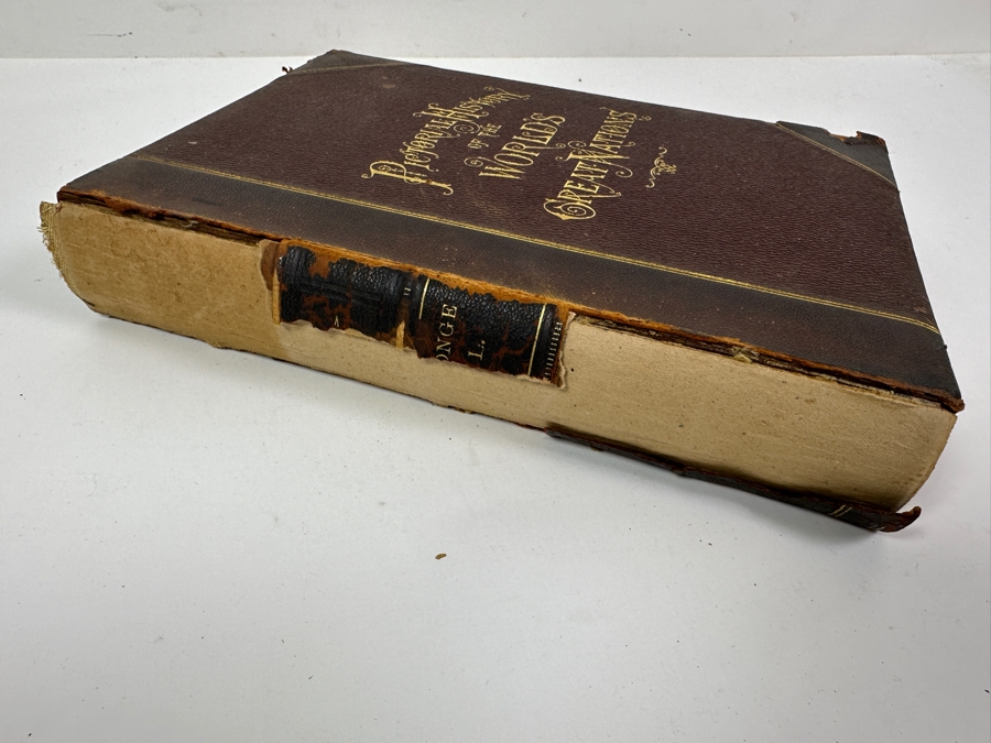 Just Added - Antique 1882 Hardcover Book A Pictorial History Of The World's Great Nations From The Earliest Dates To The Present Time By Charlotte M. Yonge Volume II Selmar Hess Publisher New York (Book Spine Is Damaged) [Photo 9]