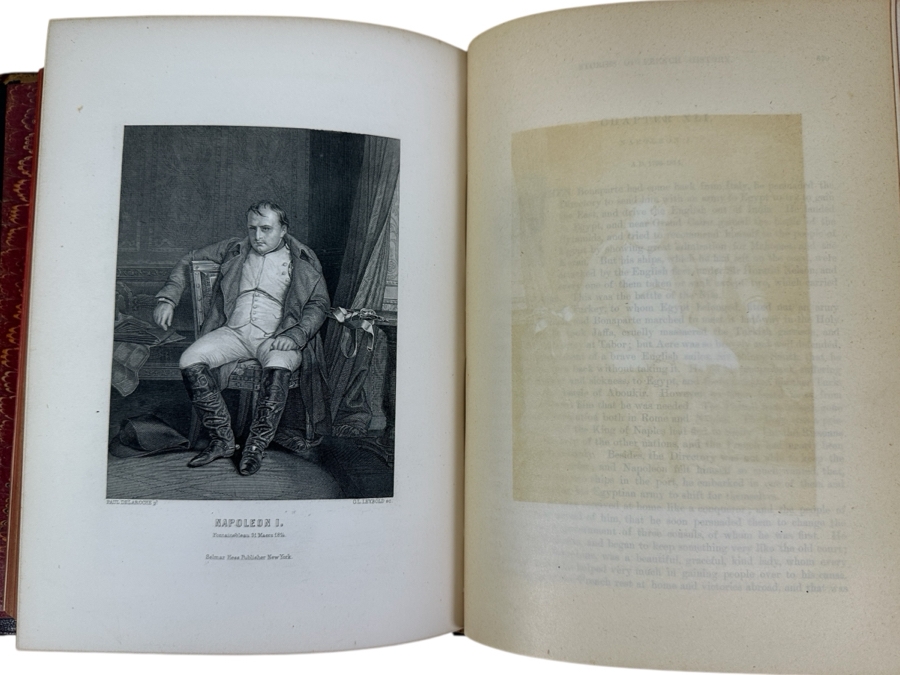 Just Added - Antique 1882 Hardcover Book A Pictorial History Of The World's Great Nations From The Earliest Dates To The Present Time By Charlotte M. Yonge Volume II Selmar Hess Publisher New York (Book Spine Is Damaged) [Photo 2]