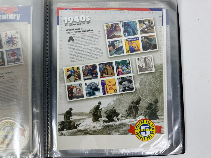 Just Added - United States Postal Service Celebrate The Century Commemorative Mint Stamp Collection From 1900-1999 [Photo 7]