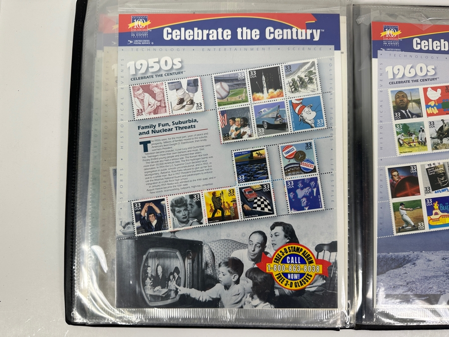 Just Added - United States Postal Service Celebrate The Century Commemorative Mint Stamp Collection From 1900-1999 [Photo 8]