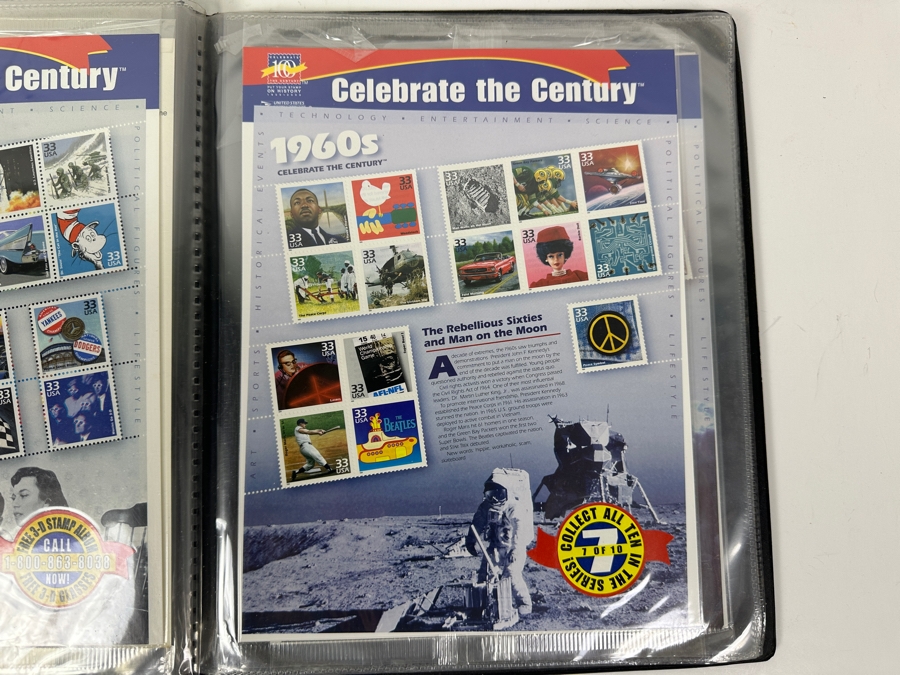 Just Added - United States Postal Service Celebrate The Century Commemorative Mint Stamp Collection From 1900-1999 [Photo 9]