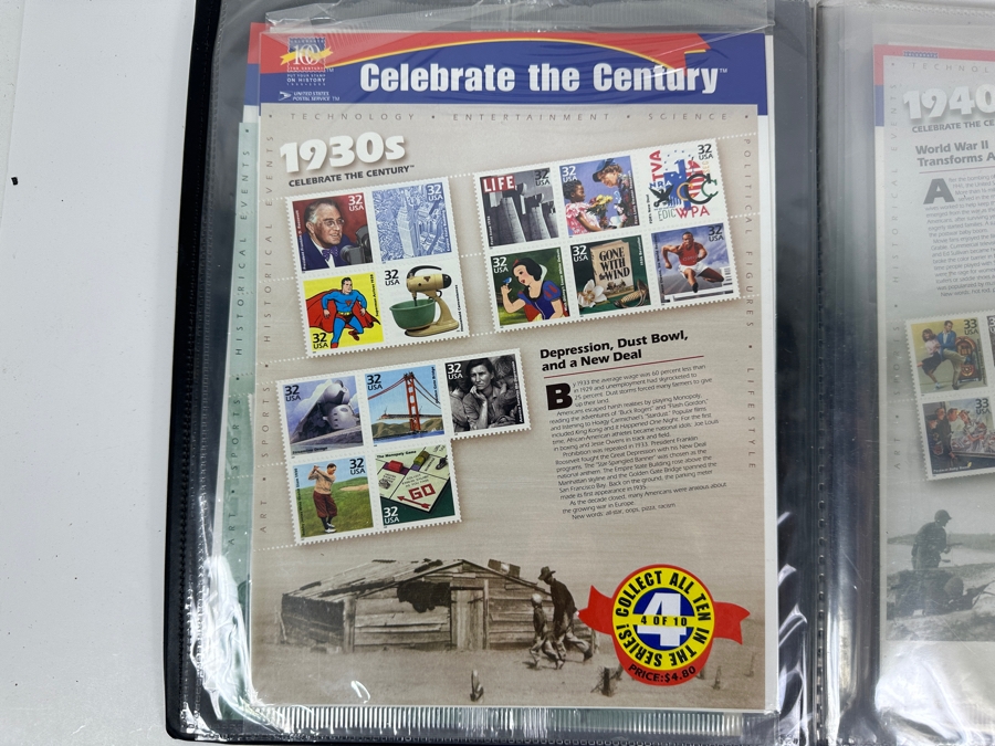 Just Added - United States Postal Service Celebrate The Century Commemorative Mint Stamp Collection From 1900-1999 [Photo 6]