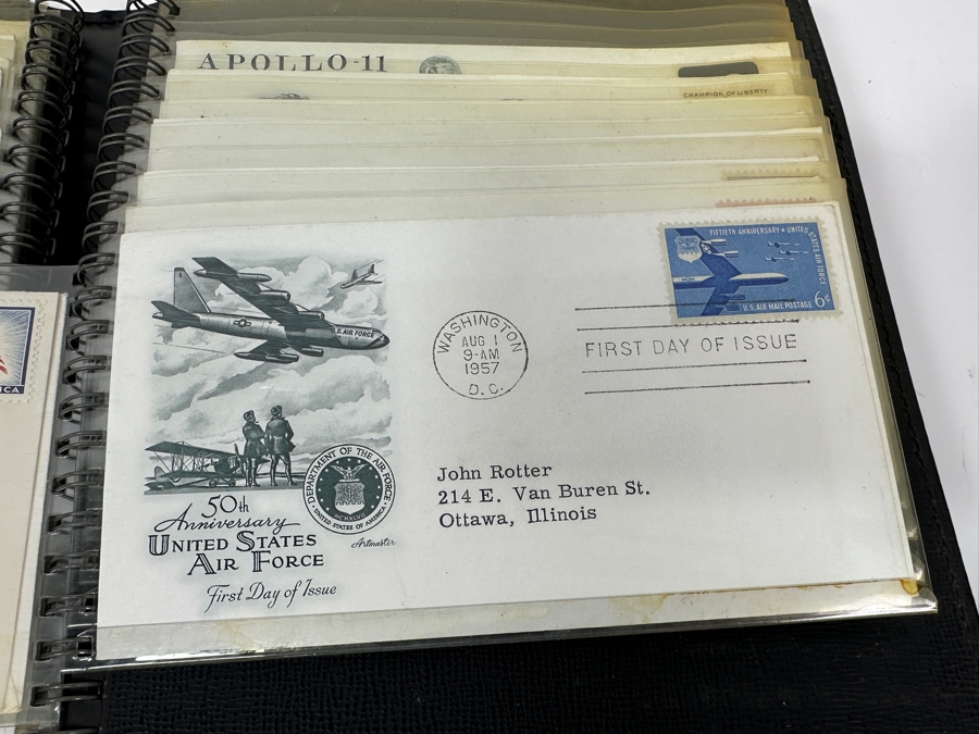 Just Added - Collection Of Mid-Century United States Postal Service First Day Covers First Day Of Issue Stamps Including Space Stamps - See Photos For Sampling [Photo 4]