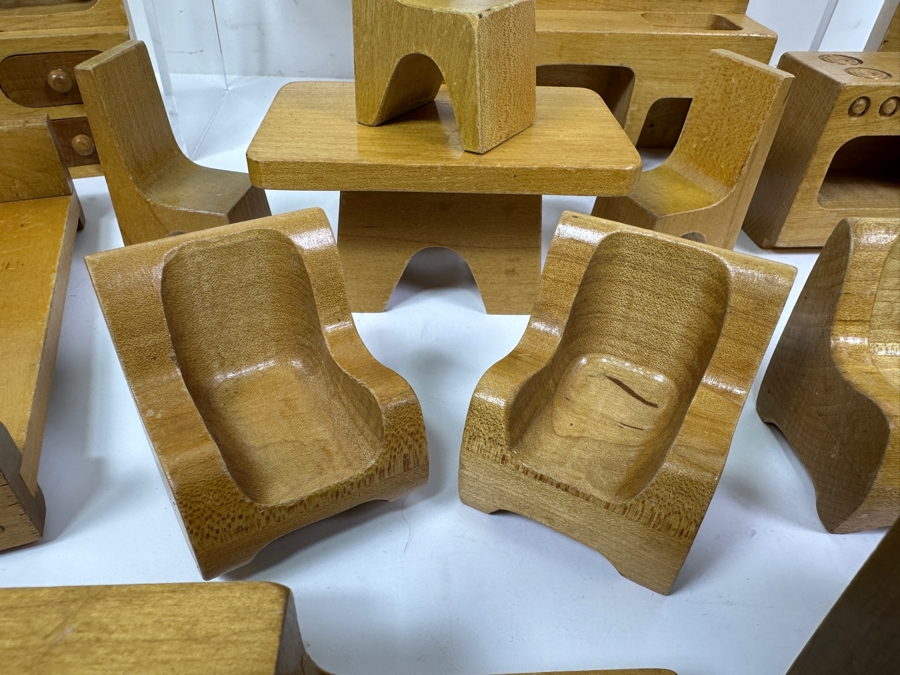 Just Added - Antonio Vitali And Kurt Naef Vintage Mid-Century Modern 'Playforms' Wooden Dollhouse Furniture By Creative Playthings [Photo 9]