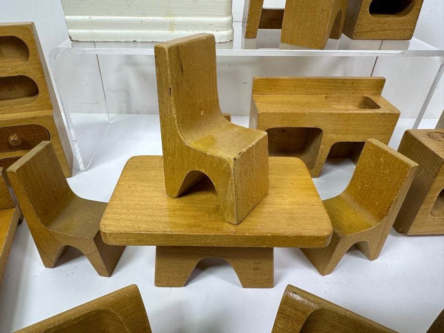 Just Added - Antonio Vitali And Kurt Naef Vintage Mid-Century Modern 'Playforms' Wooden Dollhouse Furniture By Creative Playthings [Photo 8]