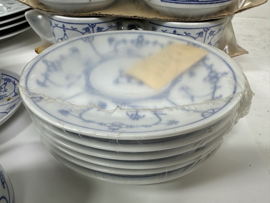 Just Added - Jager Eisenberg Original Blau Saks China Dinnerware From The German Democratic Republic (GDR) East Germany (Some Pieces Still Factory Sealed) [Photo 3]