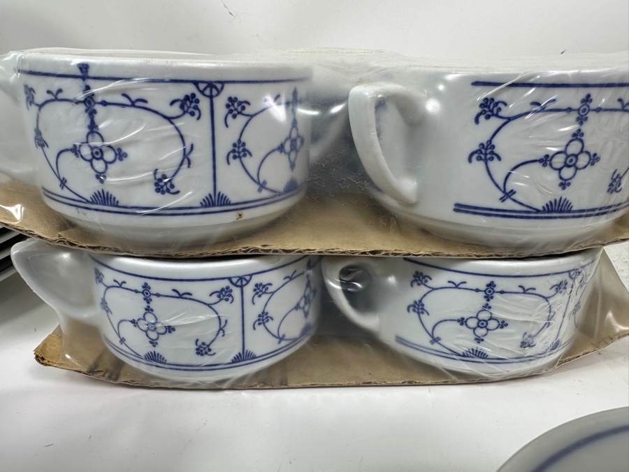 Just Added - Jager Eisenberg Original Blau Saks China Dinnerware From The German Democratic Republic (GDR) East Germany (Some Pieces Still Factory Sealed) [Photo 8]