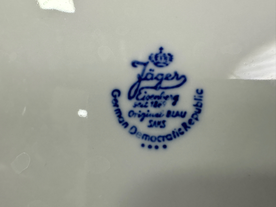 Just Added - Jager Eisenberg Original Blau Saks China Dinnerware From The German Democratic Republic (GDR) East Germany (Some Pieces Still Factory Sealed) [Photo 13]