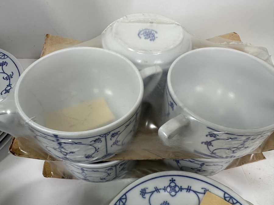 Just Added - Jager Eisenberg Original Blau Saks China Dinnerware From The German Democratic Republic (GDR) East Germany (Some Pieces Still Factory Sealed) [Photo 7]
