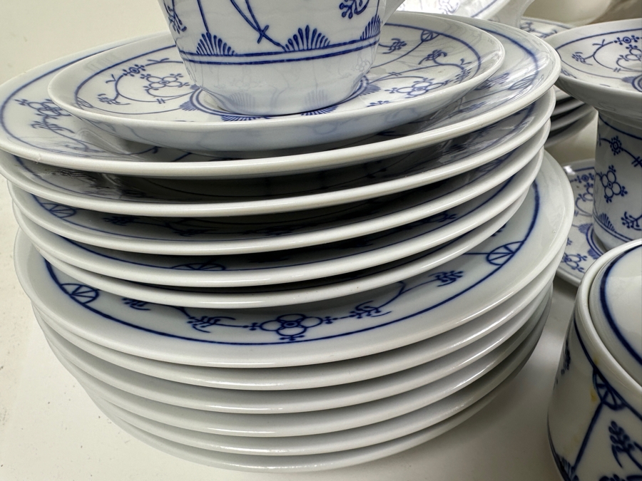 Just Added - Jager Eisenberg Original Blau Saks China Dinnerware From The German Democratic Republic (GDR) East Germany (Some Pieces Still Factory Sealed) [Photo 10]