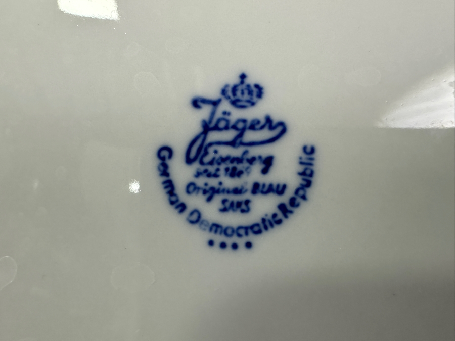 Just Added - Jager Eisenberg Original Blau Saks China Dinnerware From The German Democratic Republic (GDR) East Germany (Some Pieces Still Factory Sealed) [Photo 12]