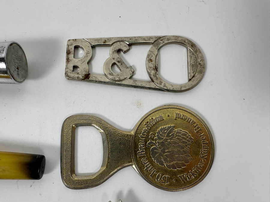 Just Added - Collection Of (18) Vintage Advertising Bottle Openers Including 7-up, Hollywood Park Horse Racetrack, Bang & Olufsen (B&O) & More - See Photos [Photo 10]