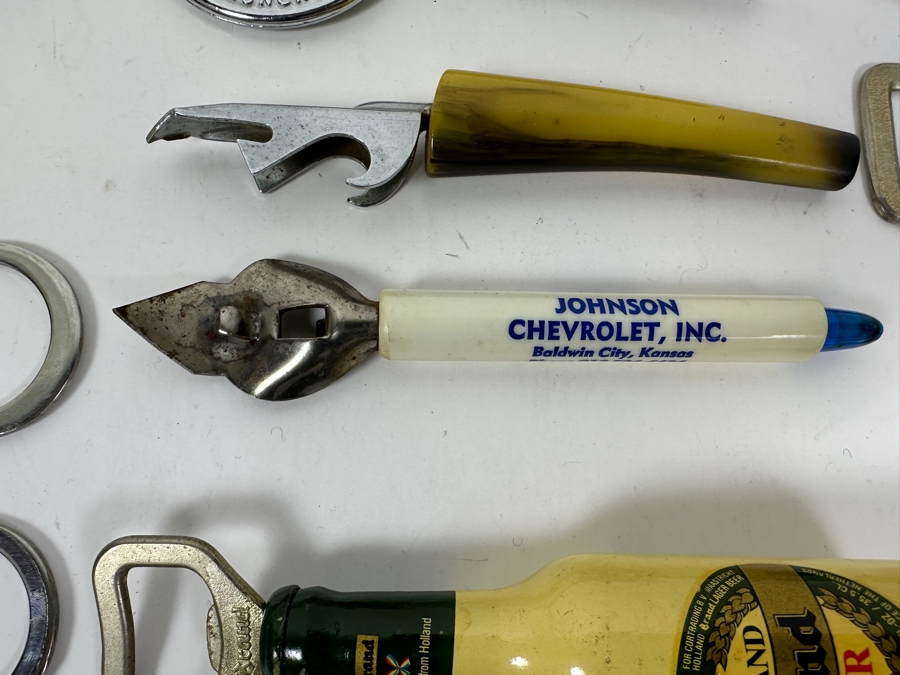 Just Added - Collection Of (18) Vintage Advertising Bottle Openers Including 7-up, Hollywood Park Horse Racetrack, Bang & Olufsen (B&O) & More - See Photos [Photo 11]