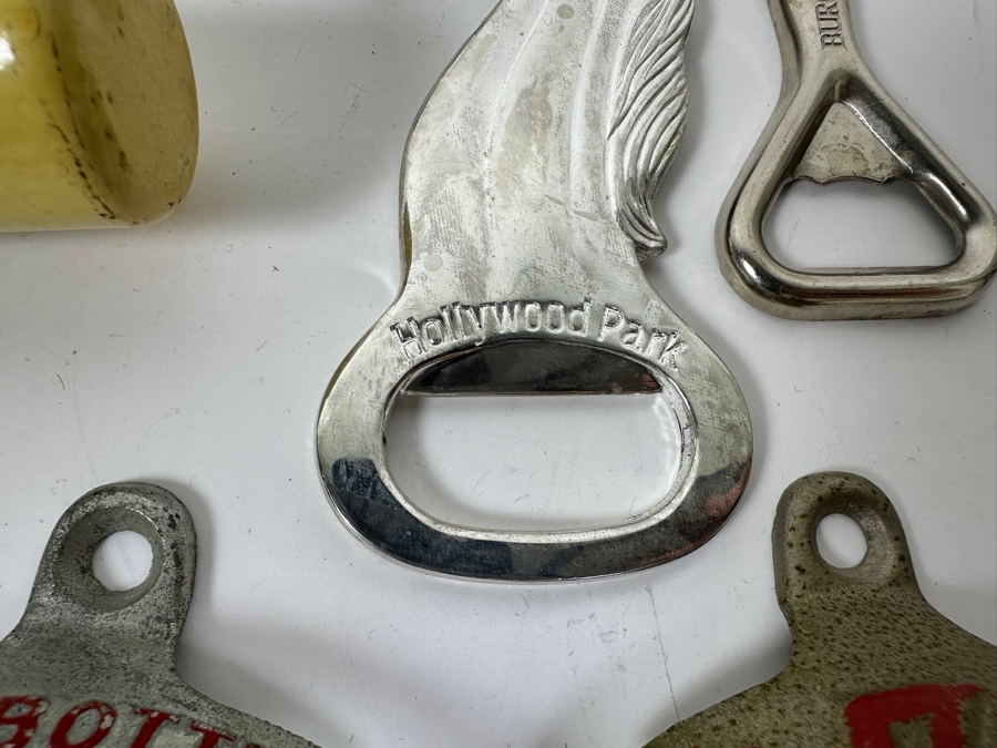 Just Added - Collection Of (18) Vintage Advertising Bottle Openers Including 7-up, Hollywood Park Horse Racetrack, Bang & Olufsen (B&O) & More - See Photos [Photo 8]