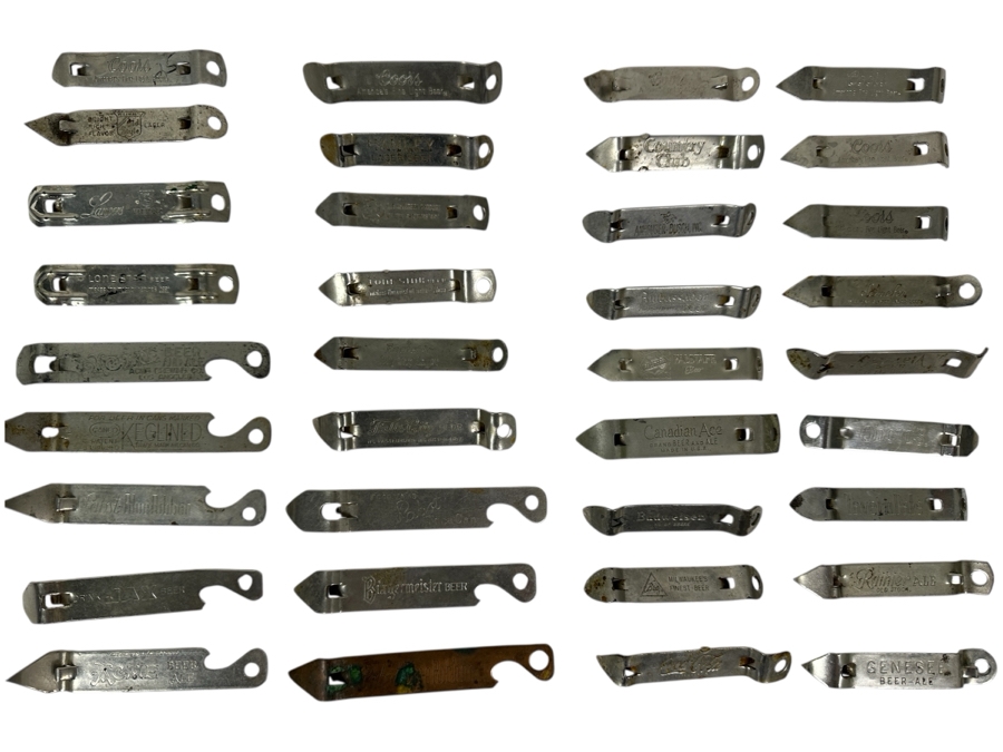 Just Added - Collection Of (36) Vintage Beer & Soda Pop Advertising Bottle Can Openers