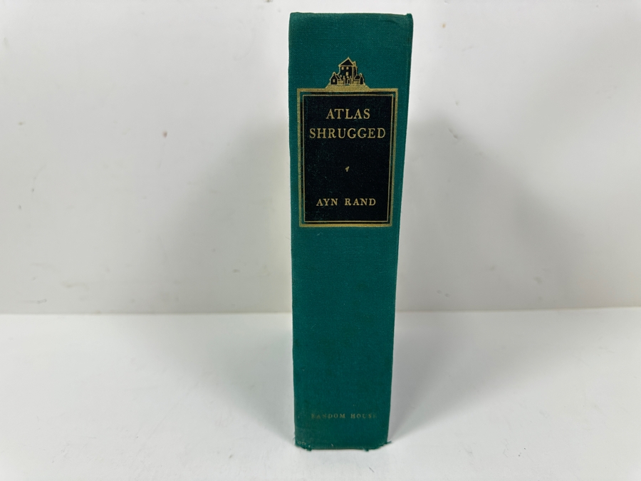 Just Added - Rare First Printing 1957 Hardcover Book With The Original Dust Jacket Of Atlas Shrugged By Ayn Rand Estimate $1,500-$2,500 [Photo 9]