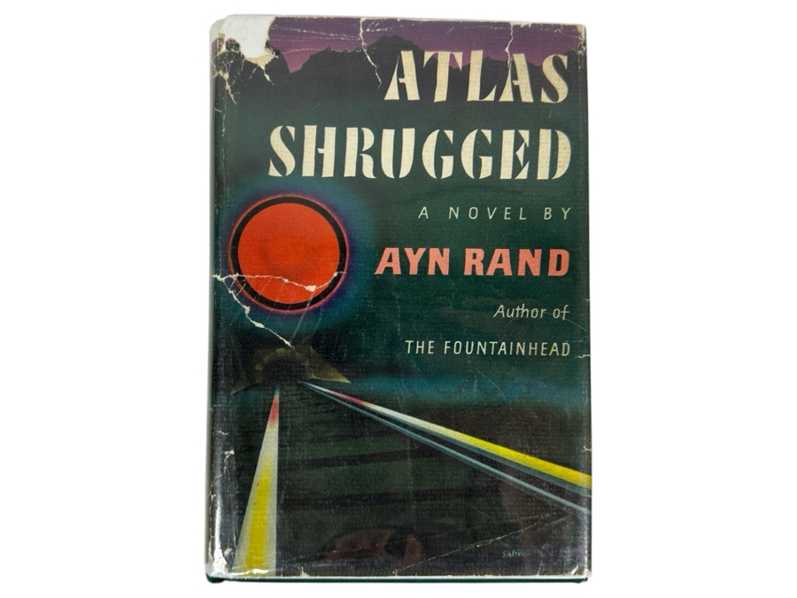 Just Added - Rare First Printing 1957 Hardcover Book With The Original Dust Jacket Of Atlas Shrugged By Ayn Rand Estimate $1,500-$2,500