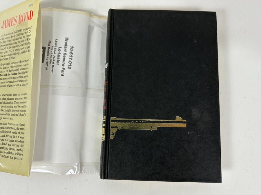Just Added - First American Printing 1956 Hardcover Book With Original Dust Jacket Of The Man With The Golden Gun By Ian Fleming Final Novel By Fleming Published Posthumously A Year After His Death By The New American Library New York Estimate $200-$300 [Photo 9]