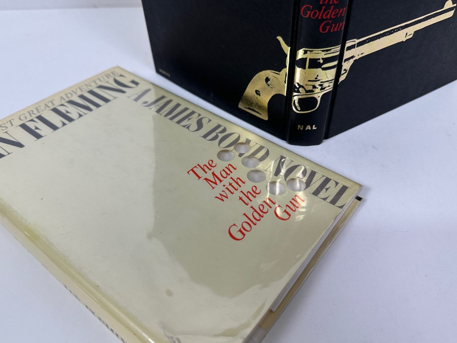 Just Added - First American Printing 1956 Hardcover Book With Original Dust Jacket Of The Man With The Golden Gun By Ian Fleming Final Novel By Fleming Published Posthumously A Year After His Death By The New American Library New York Estimate $200-$300 [Photo 11]