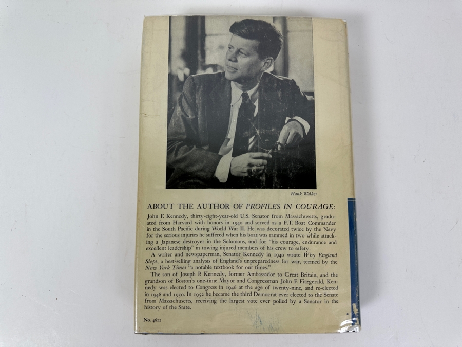 Just Added - First Printing 1956 Hardcover Book With The Original Dust Jacket Of Profiles In Courage By Senator John F. Kennedy Published By Harper & Brothers New York Estimate $200-$500 [Photo 6]