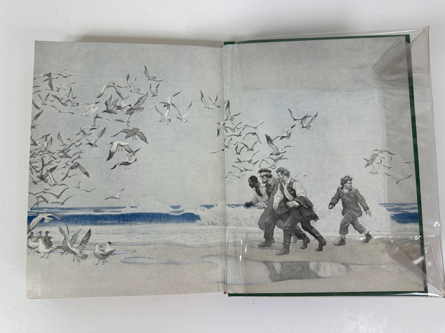 Just Added - First Illustrated Edition 1920 Hardcover Book Of The Mysterious Island By Jules Verne Pictures By N. C. Wyeth Published By Scribner's Sons New York Estimate $30-$100 [Photo 11]