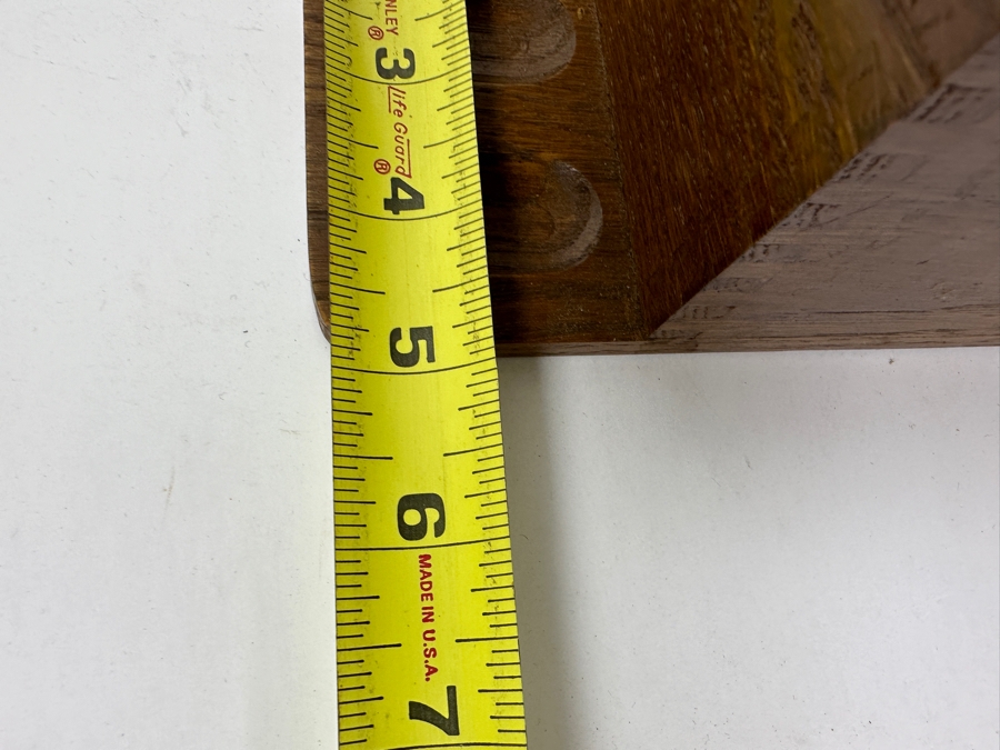 Just Added - Vintage Wooden Tobacco Pipe Stand With Compartment For Tobacco Or Accessories 9W X 5D X 5.5H [Photo 8]